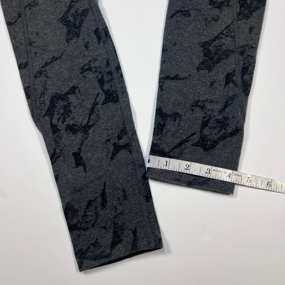 Pact Leggings Womens Small Gray Black Marble Organic Cotton High‎ Rise Pockets